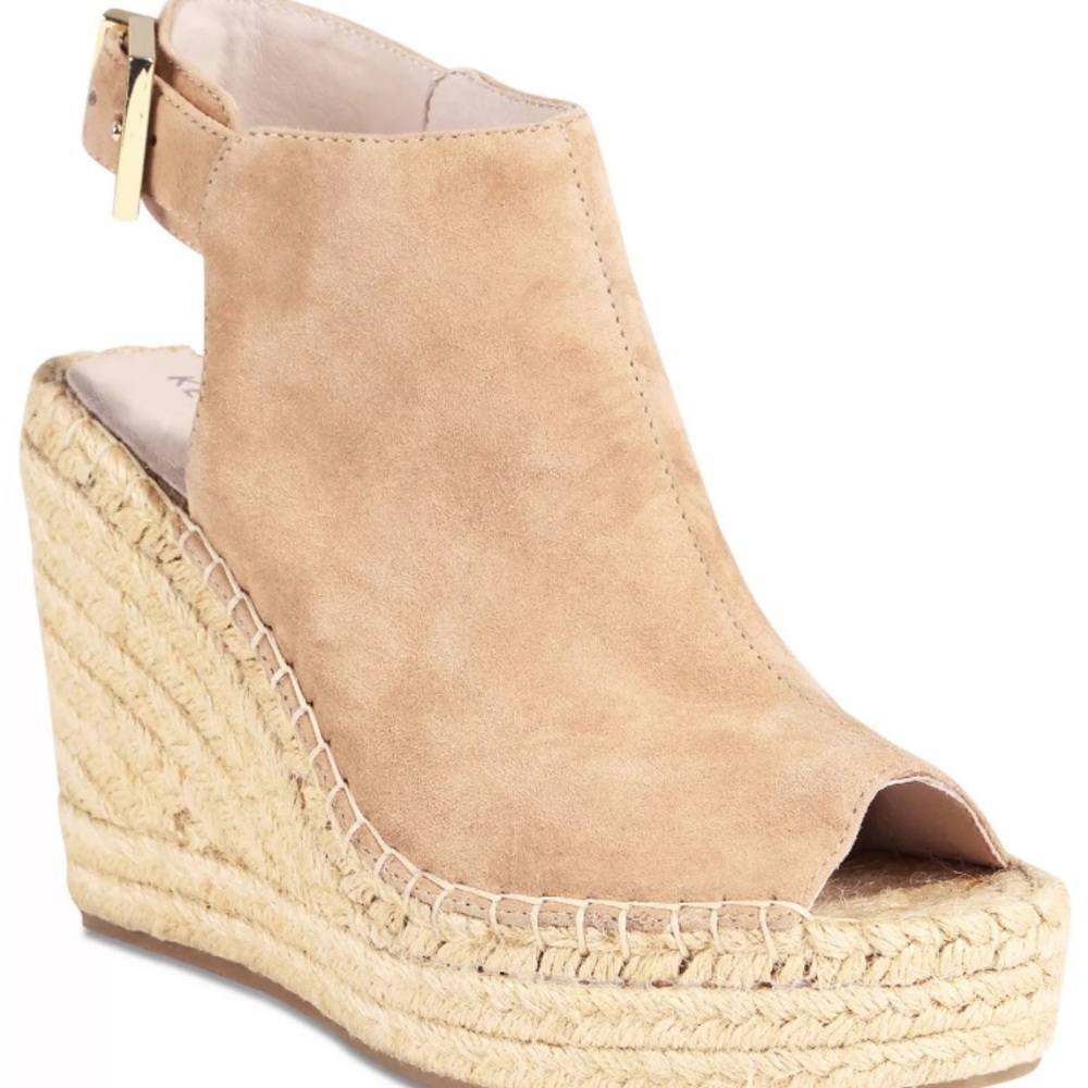 New Kenneth Cole “Olivia” Suede Espadrille Wedge Size 7.5